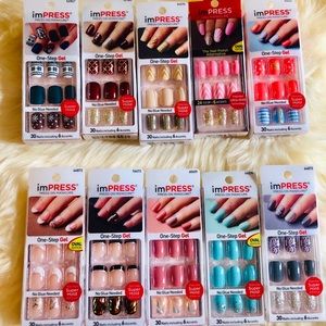 Bundle of 10 Glittery imPRESS Nails